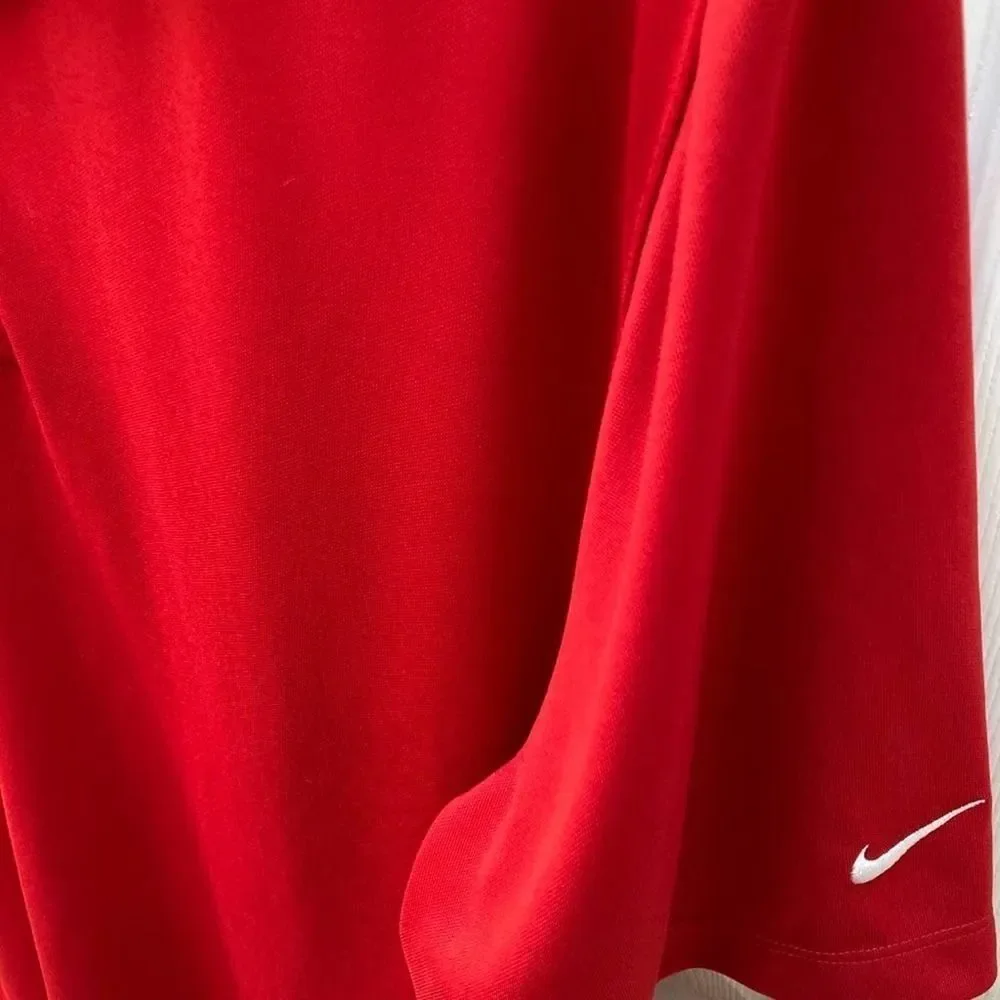 Nike Golf Polo Red with White Swoosh Size XL